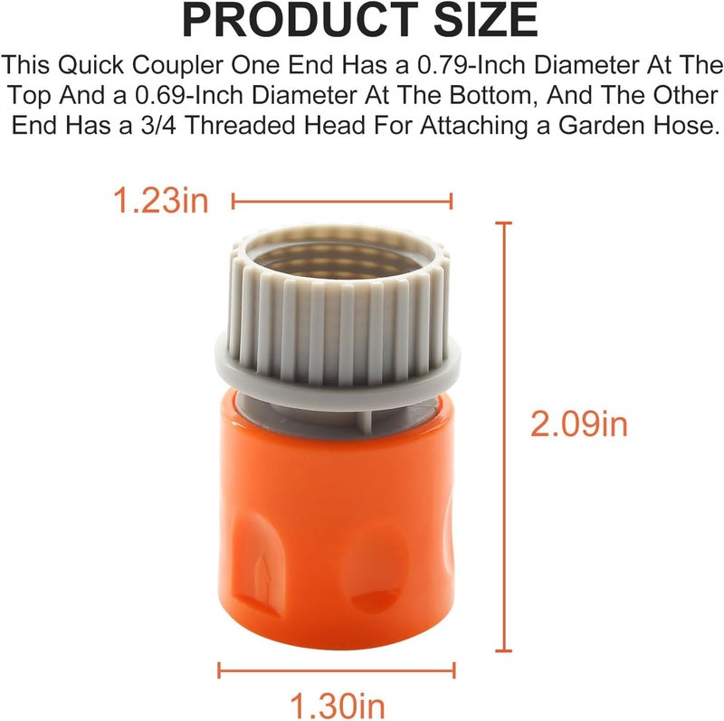 Screw Man Quick Coupler (2 Pcs) Pertains to Pool Vacuum Heads for Inground Pools,Manual Pool Vacuum, Pool Cleaning Equipment and Accessories,Swimming Pool Vacuum Head - Image 2